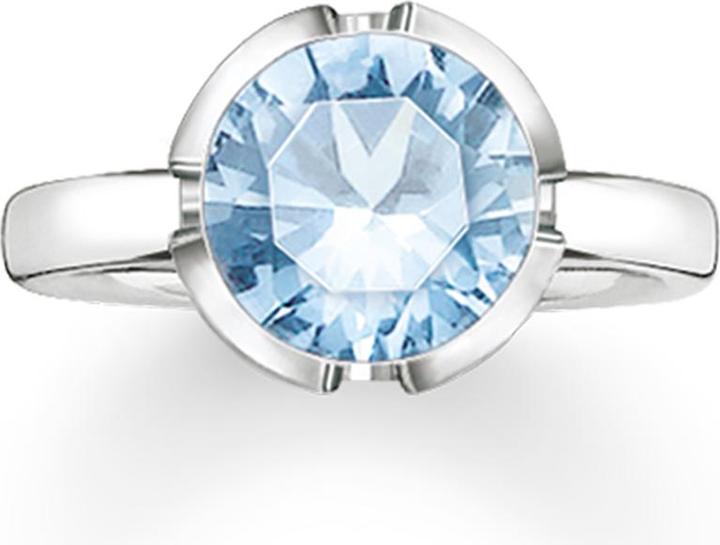 Thomas Sabo Ring syn. Spinell hellblau TR2036-009-31 (52, 925 Silber)