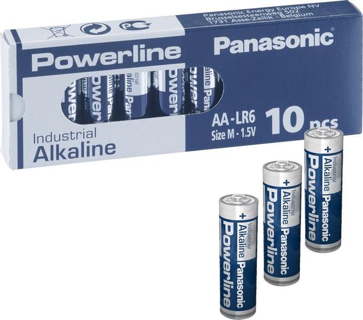Actual product image Panasonic Powerline Industrial Alkaline (10 pcs., AA)