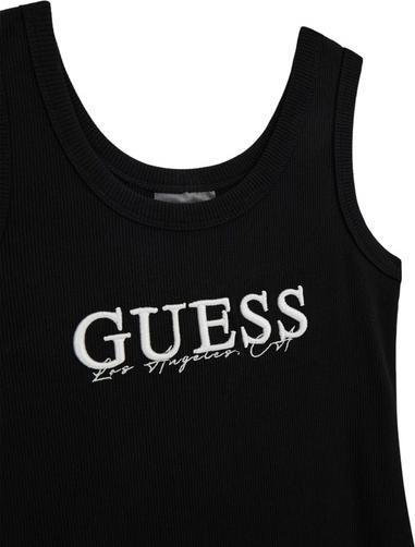 Produktbild Guess Sonnenblumen-Rippkleid für Damen in Dunkelgrau (L)