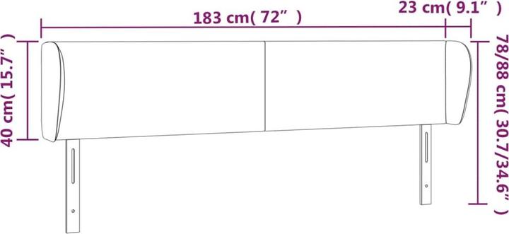 Produktbild VidaXL Chandler (183 x 23 x 88 cm)