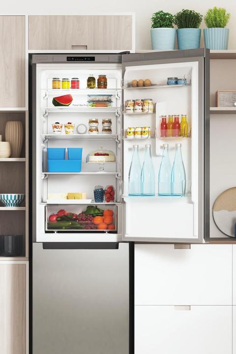 Actual product image Indesit INFC9 TI22X Free-standing fridge freezer 367 L E Stainless steel (367 l)