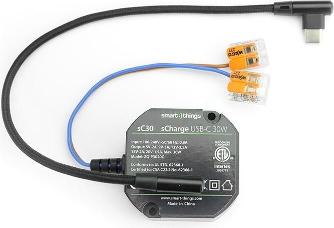 Produktbild smart things sC30 sCharge Unterputz Netzteil 30W USB-C (30 W)