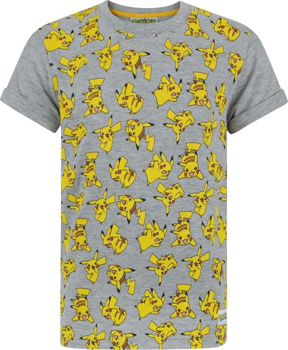Pokémon Jungen AllOver Pikachu Design TShirt (104)