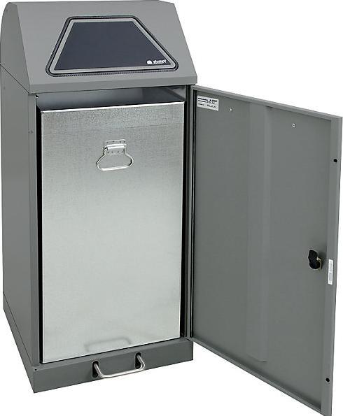 Produktbild kaiserkraft System-Wertstoffsammler, Einwurfklappe fussbetätigt (120 l)