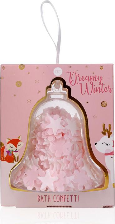 Productafbeelding Accentra Badconfetti DREAMY WINTER in geschenkverpakking 'Bell', 25g, geur: marshmallow, kleur: