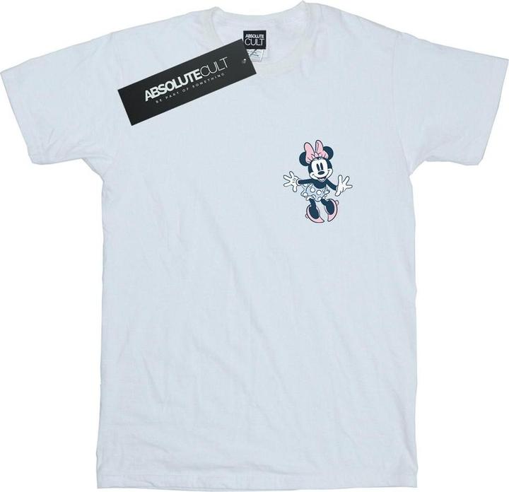 Actual product image Disney Womens/Ladies Minnie Mouse Dancing Chest Cotton Boyfriend T-Shirt (M)