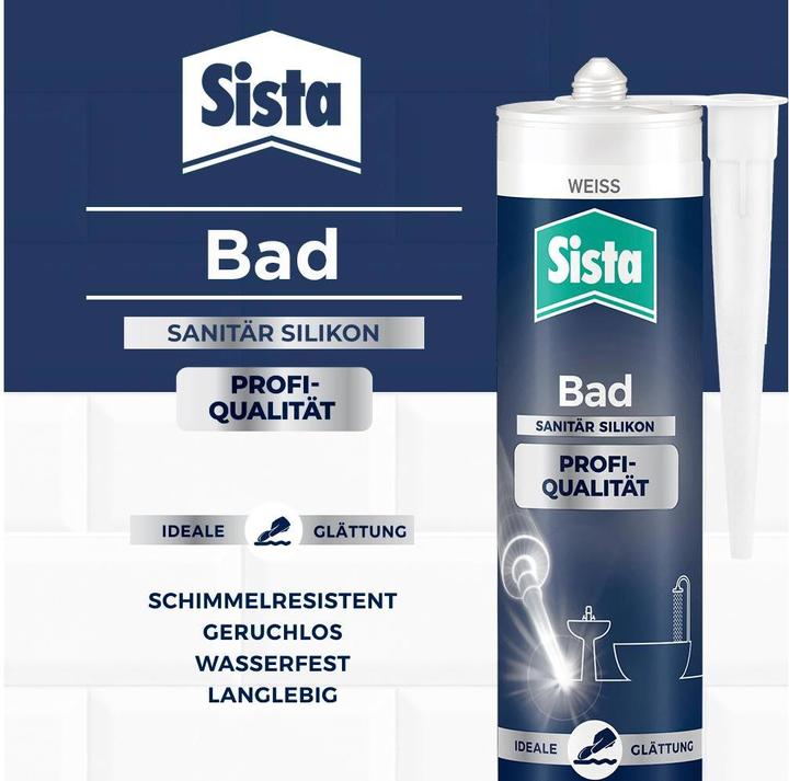 Produktbild Sista Bad Profi-Qualität Silikon silbergrau (0.46 kg, Silbergrau, 280 ml)