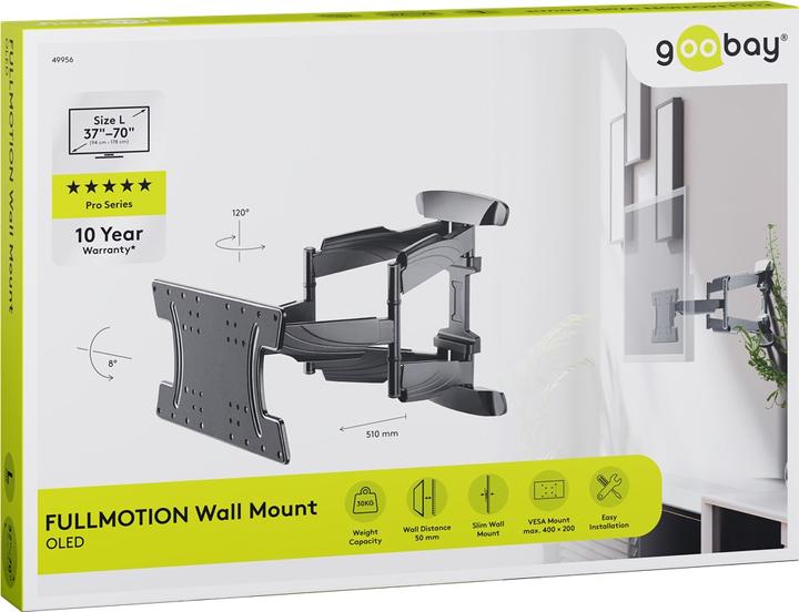 Actual product image Goobay OLED Fullmotion (Wall, 37", 30 kg)