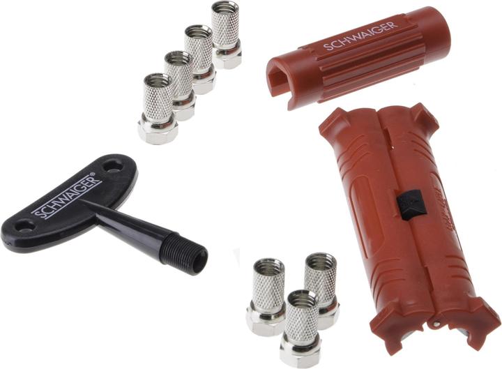 Image du produit Schwaiger Jeu d'outils de montage pour les câbles coaxiaux (Outils)
