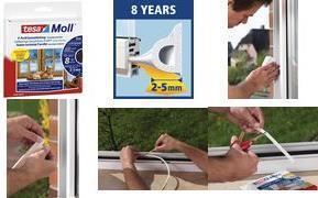 Produktbild tesa tesamoll CLASSIC P-Profil Fensterdichtung, Gummidichtung zum Isolieren