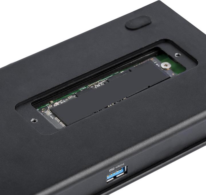 Actual product image StarTech Dual 4K 60Hz Monitor Thunderbolt™ 3 Docking Station - PCIe M.2 and SD Card Reader (Thunderbolt, USB-A, USB-C, 1 Ports)