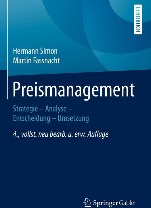 Image du produit Preismanagement (Allemand, Martin Fassnacht, Hermann Simon, 2016)