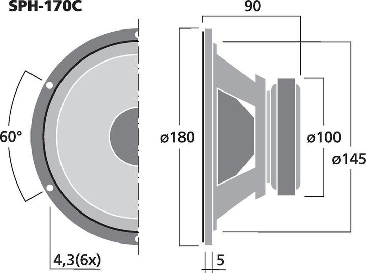 Produktbild Monacor HiFiBasslautsprecher (1 Stk.)