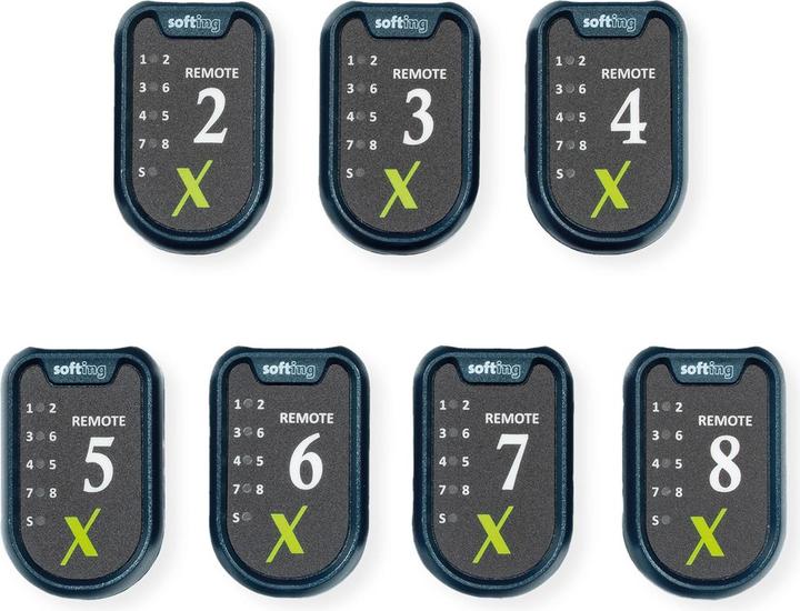 Produktbild Softing psiber) linkxpert zbh set mit 7 (#2 - #8) smart remotes für linkxpert serie