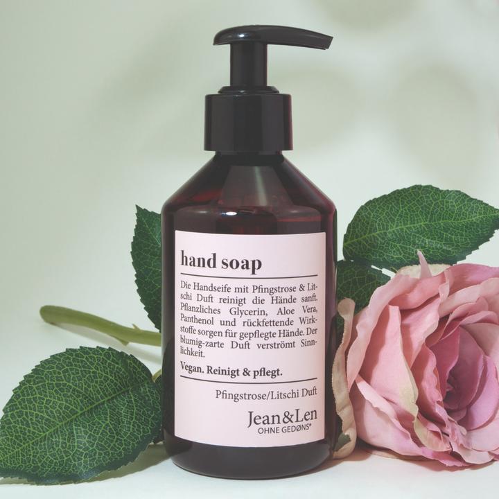 Produktbild Jean & Len Handseife Pfingstrose und Litschi (Flüssigseife, 250 ml)