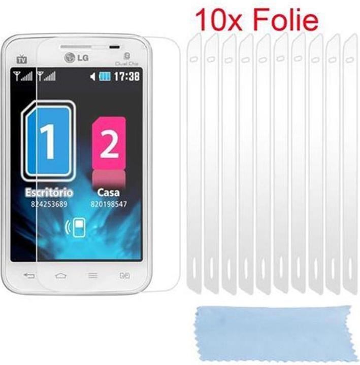 Productafbeelding Cadorabo 10x beschermende folie (1 Stuk, LG Optimus L4 II)