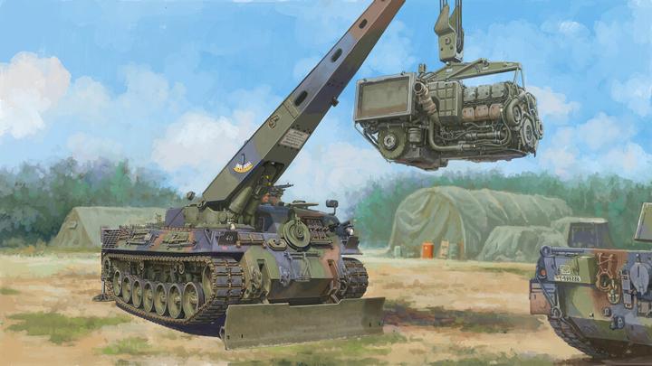 Actual product image Hobby Boss Armoured recovery vehicle BPz2A2 "Buffalo" ARV