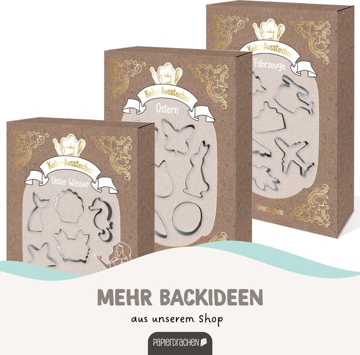 Produktbild Papierdrachen 6 Keks-Ausstecher Ostern Set 3