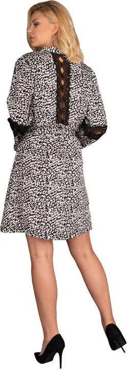LivCo Corsetti Fashion LC Nearan dressing gown white-black L/XL (L)