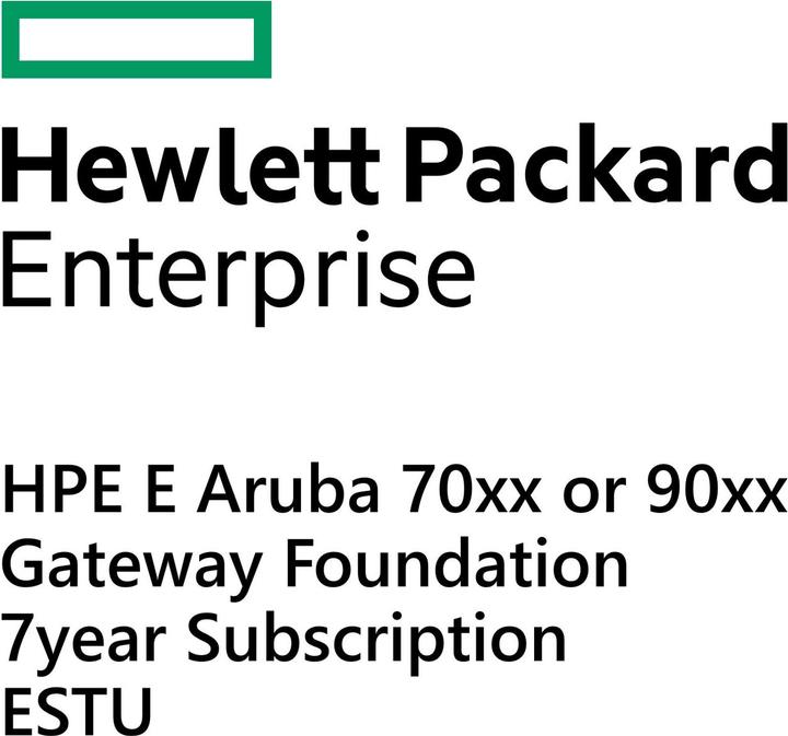 HPE E Aruba 70xx or 90xx Gateway Foundation 7yr Subscription E-STU (1 Geräte)