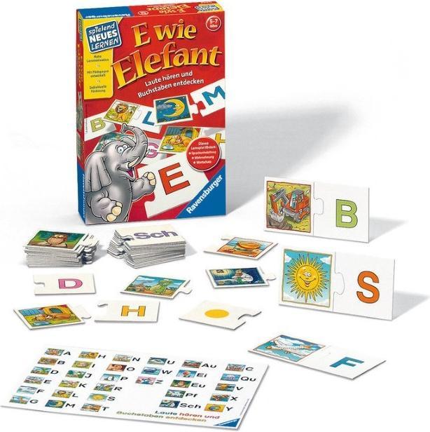 Actual product image Ravensburger E for elephant (German)