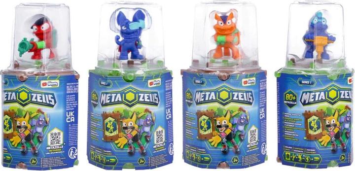 Produktbild IMC Toys Metazells Main Pack 2 Figures 4 cm with 1 Log 2 Cards and 1 Accessory (Exp 12 Pieces) (90