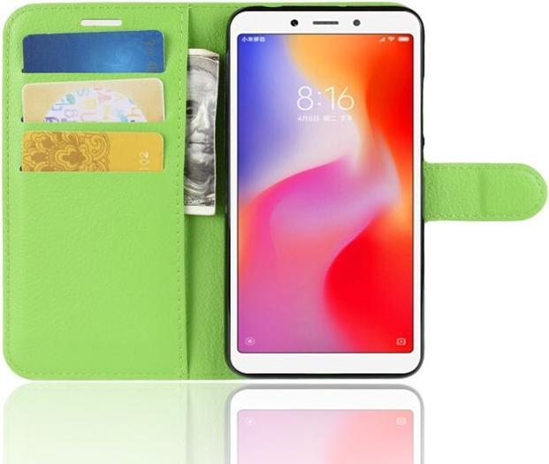 Actual product image MU Classic Litchi Leather Bookcover Series (Xiaomi Redmi 6A)