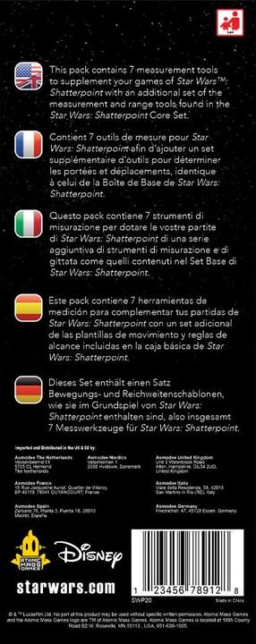 Actual product image Atomic Mass Games Star Wars: Shatterpoint - Measurement Tools, miniatures game, for 2 players, ages 14 and up (Polish)