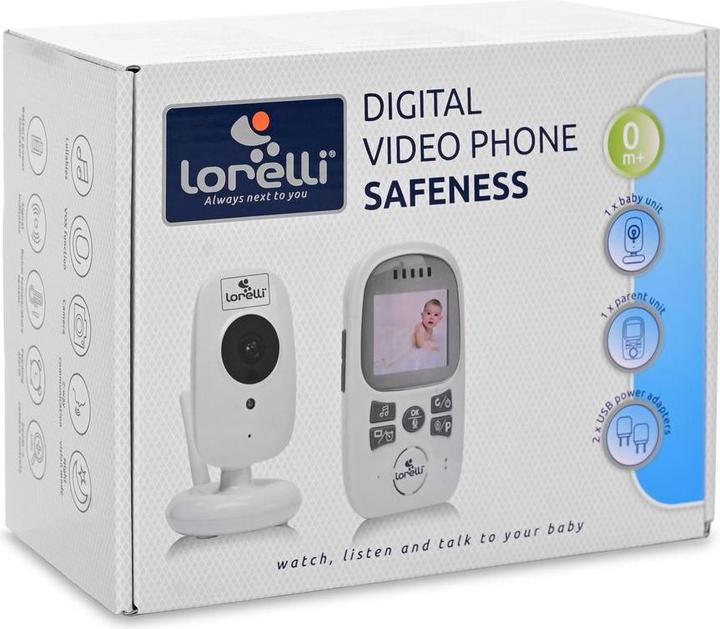 Actual product image Lorelli Baby monitor Safeness, night vision (Video & Audio, 300 m)