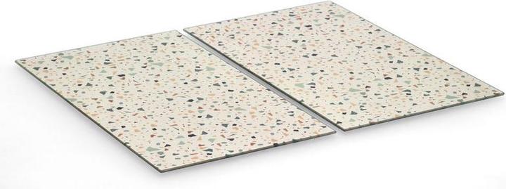 Zeller Present Herdabdeck-/Schneideplatten-Set "Terrazzo"