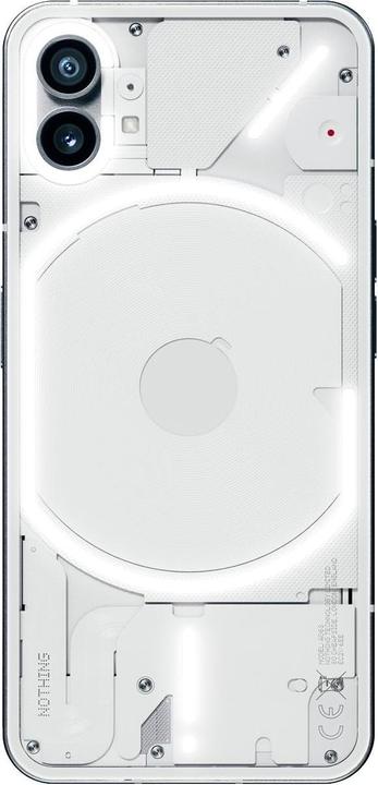 Actual product image Nothing Phone (1) (8GB) (256 GB, White, 6.55", Dual SIM, 50 Mpx, 5G)