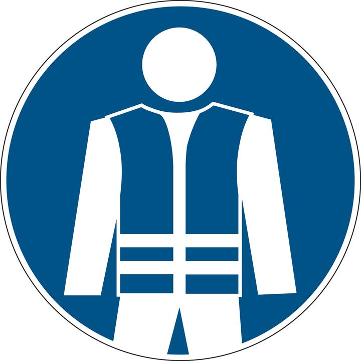 Actual product image Brady PIC-842-DIA 100-B7527, Mandatory signs - Put on safety waistcoat