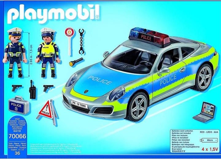 Actual product image Playmobil Porsche 911 Carrera 4S Police (70066, Playmobil Porsche)