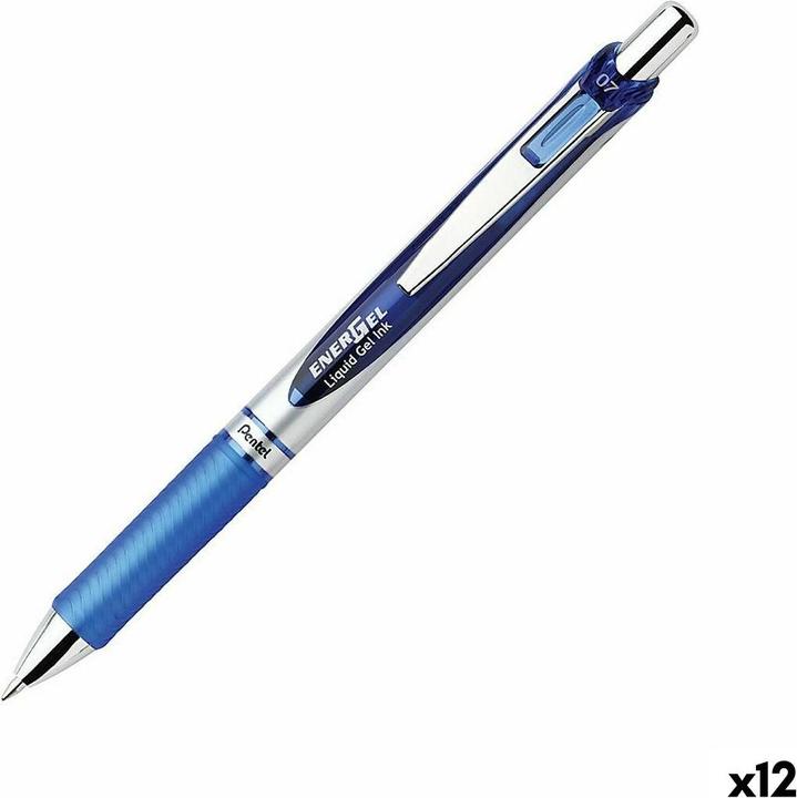 Produktbild Pentel Gel-Tintenroller EnerGel BL 77 mit Druckmechanik (Blau, 12 x)