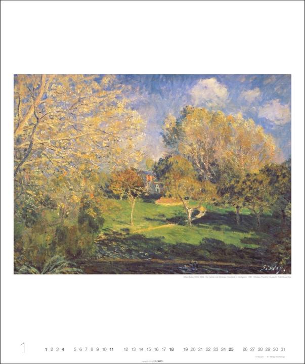 Actual product image Die schönsten Gärten des Impressionismus Edition Kalender 2026 (46 x 55 cm, German)