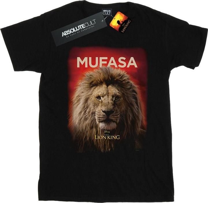 Actual product image Disney Mens The Lion King Movie Mufasa Poster T-Shirt (4XL)