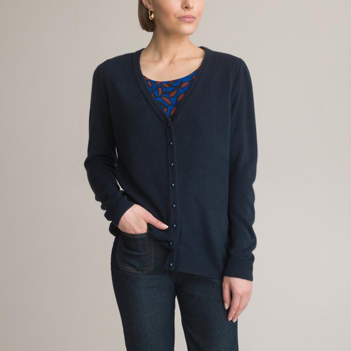 Produktbild Anne Weyburn Cardigan mit V-Ausschnitt und Kaschmir-Touch (44, 46)