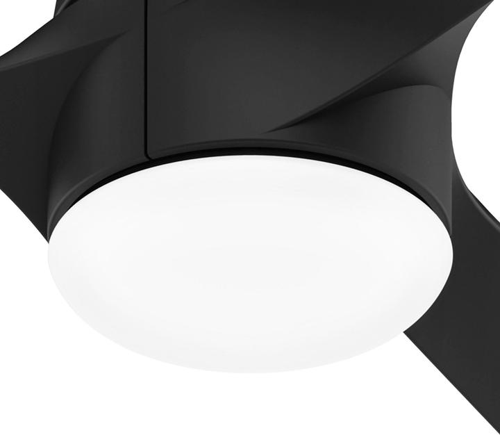 Produktbild Hunter Fans DC Deckenventilator Rosedale Schwarz mit LED (45 dB)