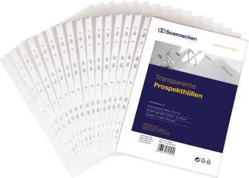 Produktbild Soennecken Prospekthülle 1602 DIN A4 PP transparent 100 St./Pack. (A4, 1 x)