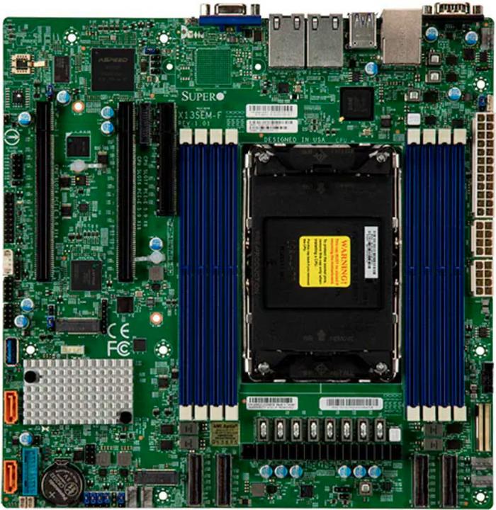 Supermicro Motherboard X13SEM-F (retail pack) (LGA 4677, Intel C741, mATX)