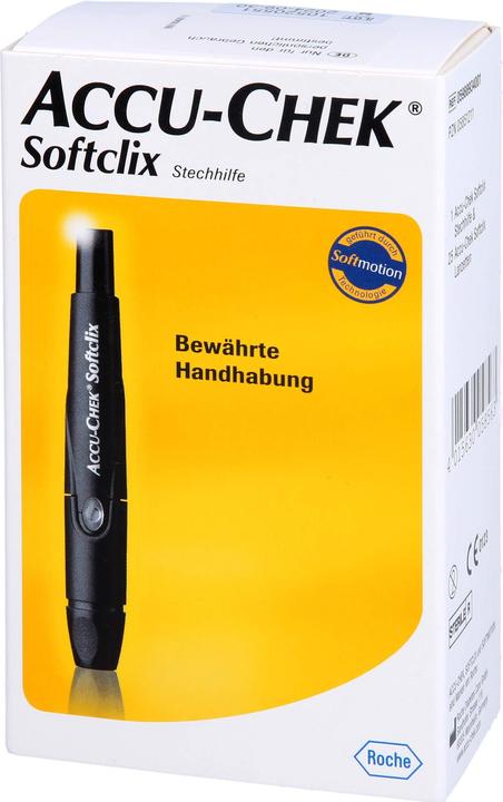Produktbild Roche ACCU-CHEK Softclix (schwarz), 1 St (Lanzette)