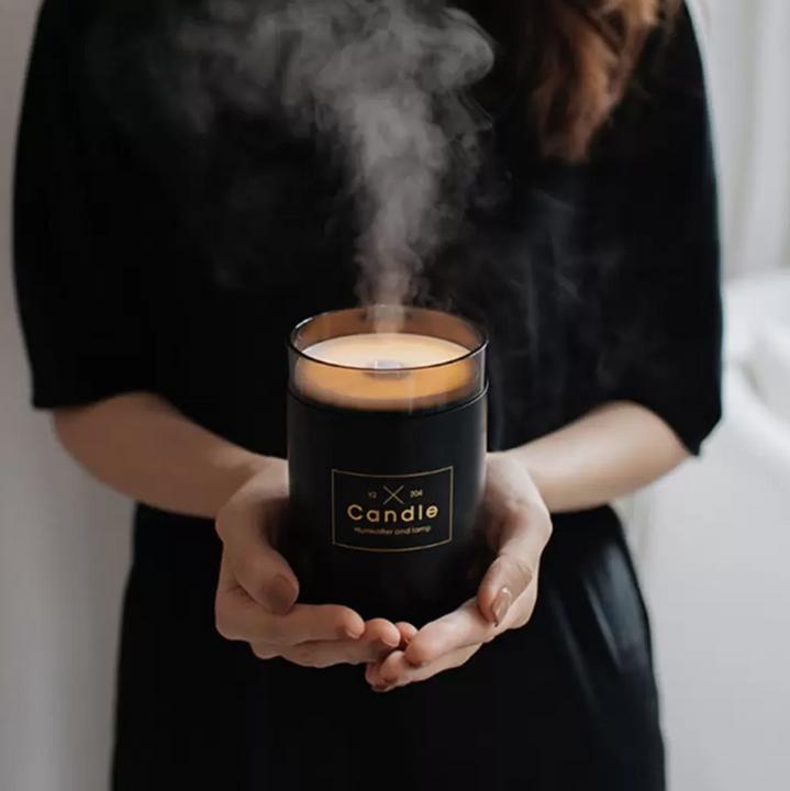 Produktbild PhoneLook Kompakter Luftbefeuchter Candle Duftspender für Wohnzimmer / Büro / Badezimmer Türkis