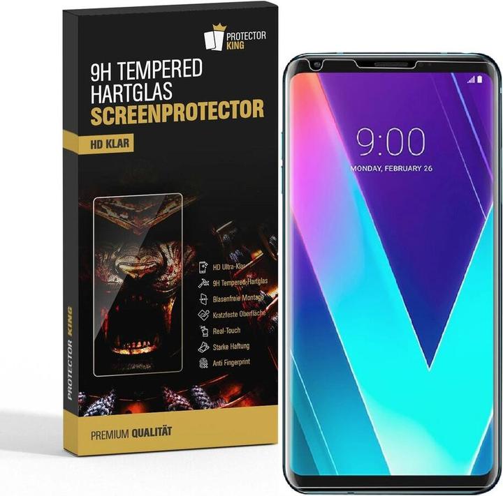 Produktbild Protectorking 1x echtes Tempered 9H Panzerhartglas 3D KLAR (1 Stück, LG V30)