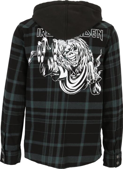 Produktbild Brandit Iron Maiden Checkshirt Sweathood Eddy - 192207 (L)