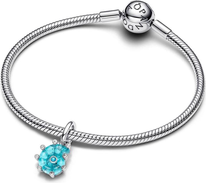 Produktbild Pandora Blauer Meeresschnecken-Anhänger aus Muranoglas (Murano Glas, Zirkoniasteine)