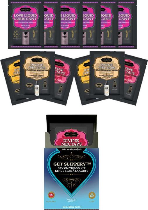 Actual product image Kama Sutra Sex To Go Kits Get Slippery (3 ml)