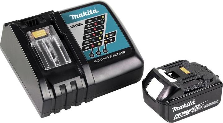 Immagine prodotto Makita DGA 506 RG1 Smerigliatrice angolare a batteria 18 V 125 mm Brushless + 1x batteria 6,0 Ah + (125 mm)