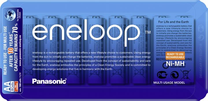 Produktbild Panasonic Eneloop (8 Stk., AA, 1900 mAh)