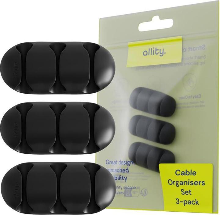 Actual product image Allity cable organizer 3pcs ASA-400