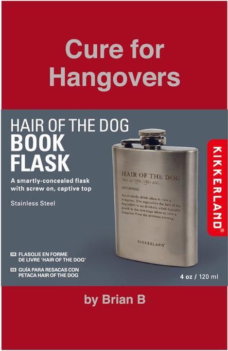 Actual product image Kikkerland Hair of the Dog Flask (120 ml)